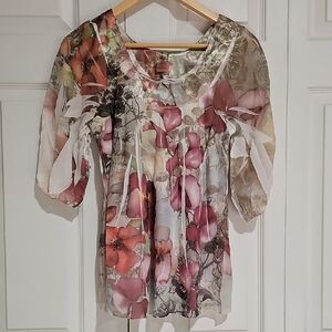 ✨ Studio Y Floral Sheer Blouse | Soft Romantic ✨